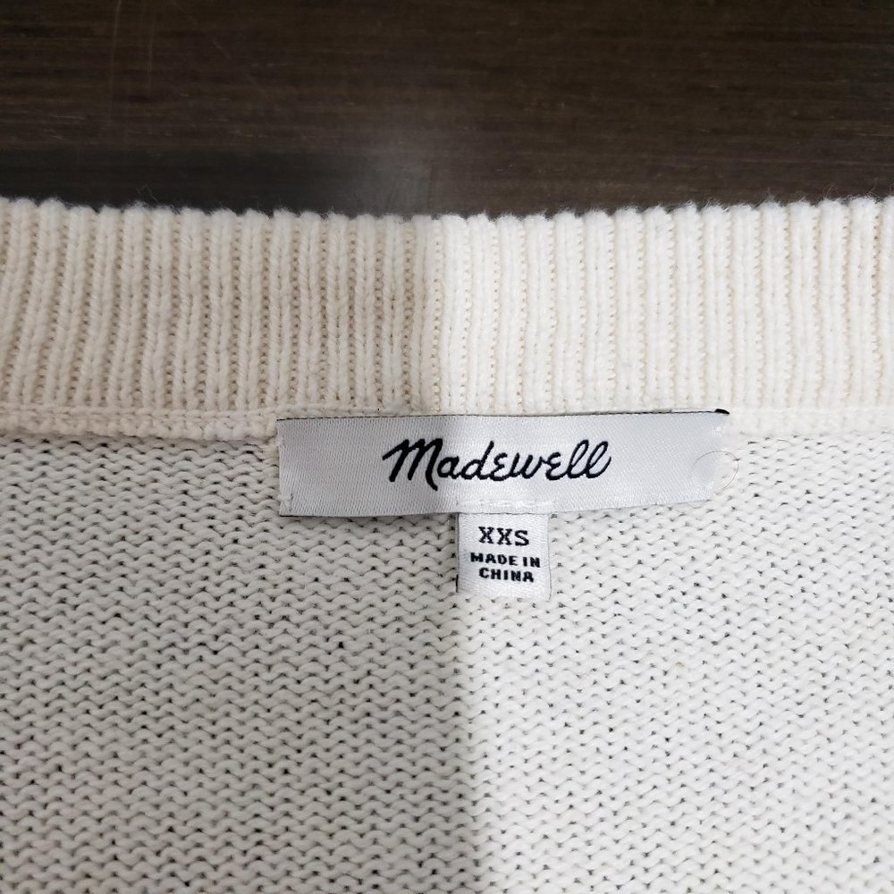 Madewell White off Sweater Cotton Blend XXS - Picture 7 of 12